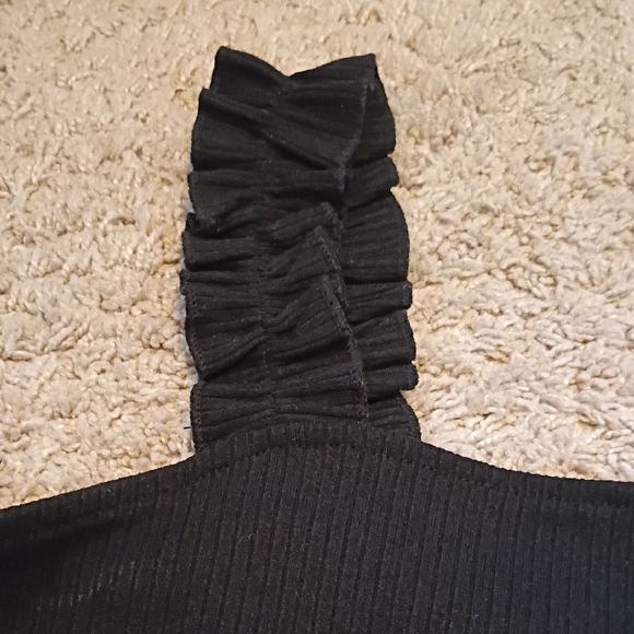 Bohme Black Ruffle Tank - Picture 2 of 3
